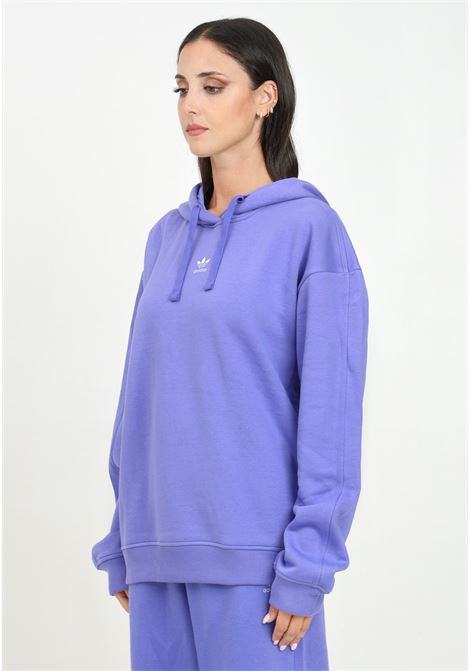 Felpa con cappuccio Essentials Fleece viola da donna ADIDAS ORIGINALS | IY9618.